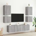 vidaXL TV nástenné skrinky 2 ks sivé sonoma 40,5x30x40cm kompoz. drevo