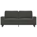 vidaXL 2-miestna pohovka tmavosivá 140 cm mikrovlákno