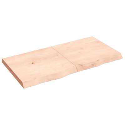 vidaXL Stolová doska 120x60x(2-6) cm neošetrený dubový masív