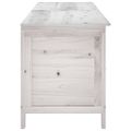 vidaXL Záhradný úložný box biely 198,5x50x56,5 cm jedľové drevo