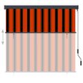 vidaXL Vonkajšia zatemňovacia roleta 160x250 cm oranžová a hnedá