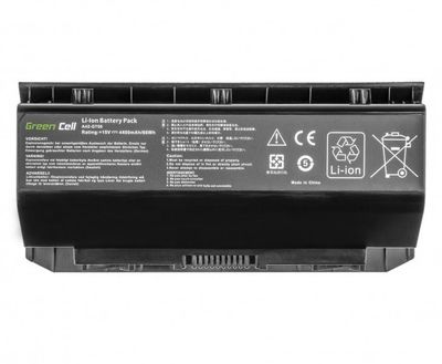 Green Cell/ AS159/ 15V/ 4400 mAh/ Li-Ion/ A42-G750/ Asus G750, G750J, G750JH/ neoriginálna Batéria, pre notebook, 4400mAh, kompatibilná s A42-G750, pre ASUS G750, G750J, G750JH, neoriginálna