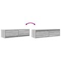 vidaXL TV skrinka 100 x 31 x 25,5 cm Sivý dub sonoma Kompozitné drevo