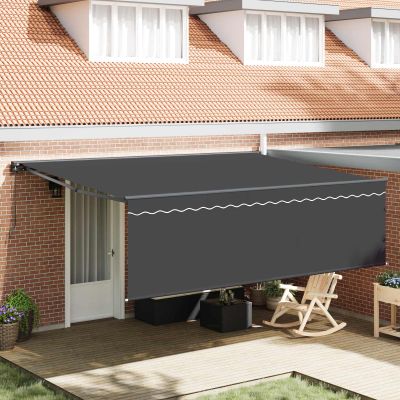 vidaXL Zatemniteľná markíza Antracit 450 × 300 cm Polyester a hliník
