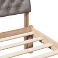 vidaXL Rám postele Hnedá a taupe 150 x 200 cm Borovicový masív