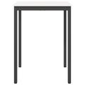 vidaXL Barový stôl Biela 80 x 80 x 105 cm Masívne borovicové drevo