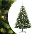 vidaXL Umelý vianočný stromček s kĺbmi 150 LED Zelená 120 cm PVC a PE