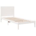 vidaXL Extra dlhá posteľ bez matraca biela 100x220 cm masívne drevo
