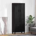 vidaXL Highboard 2 ks Čierny dub 69,5 x 34 x 180 cm