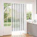vidaXL Záves proti hmyzu z chenille Šedý a biely 100 x 200 cm 100% PP