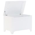 vidaXL Úložný box s vekom RANA biely 80x49x54 cm borovicový masív