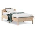 vidaXL Posteľ bez matraca 75x190 cm masívna borovica