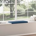 vidaXL Vankúš na lavičku Látka Modrá Hĺbka 35 cm