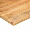 vidaXL Stolová doska so zakrivením 90x60x2,5 cm surový mangový masív