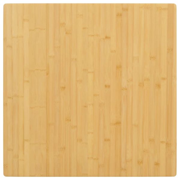 vidaXL Stolová doska 80x80x2,5 cm bambus