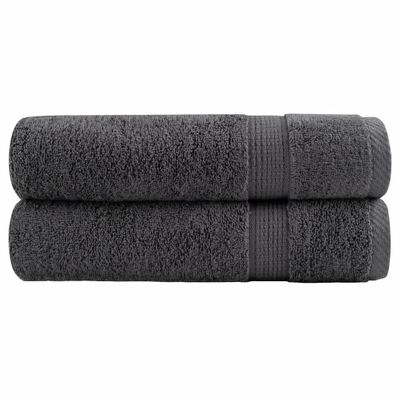 vidaXL Prémiové utierky na ruky SOLUND 2 ks antracitové 50x100 cm 600 g/m²