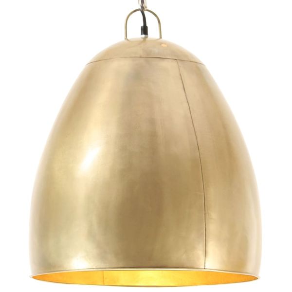 vidaXL Industriálna závesná lampa 25 W mosadzná 42 cm okrúhla E27