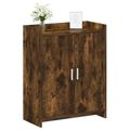 vidaXL Skriňa na topánky Dymový dub 73,5 x 36 x 92 cm Kompozitné drevo