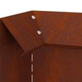 vidaXL Slimáková ohrada 4 ks 10 x 10 x 25 cm Poveternostne odolná oceľ