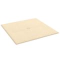 vidaXL Nástenné panely 12 ks krémové 30x30 cm látkové 1,08 m²