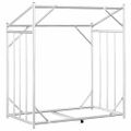 vidaXL Regál na krbové drevo s pláštenkou 101x61x110,5 cm