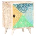vidaXL Vyrezávaný nočný stolík 40x30x50 cm masívne akáciové drevo
