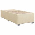 vidaXL Posteľ boxspring s matracom Krémová 80 x 200 cm Látka