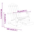 vidaXL 3-dielna záhradná sedacia súprava Adirondack akáciový masív