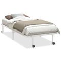 VidaXL Rám postele bez matraca Skladací Biela 90x200 cm Oceľ