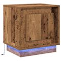 vidaXL Nočný stolík Staré drevo 44 x 34,5 x 45 cm Kompozitné drevo