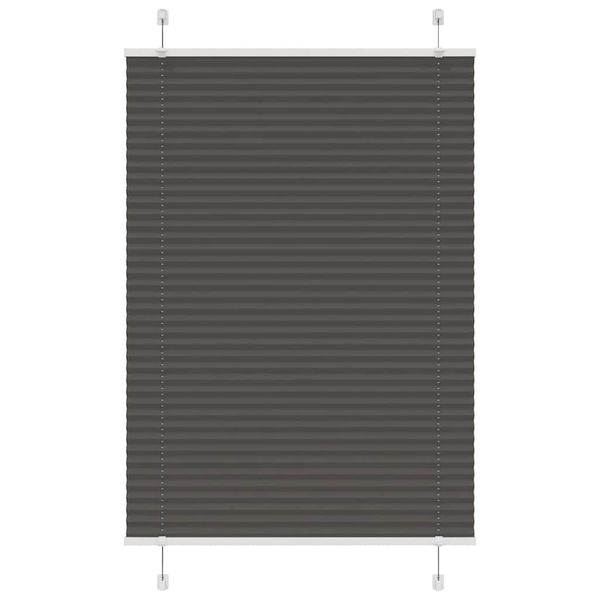 vidaXL plisovaná roleta čierna 90x150 cm Šírka látky 89,4 cm