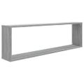 vidaXL Kockové police 4 ks sivé sonoma 100x15x30 cm spracované drevo