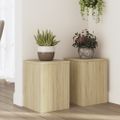 vidaXL Stojany na rastliny 2 ks dub sonoma 25x25x35cm kompozitné drevo