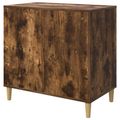 vidaXL Mačka Dom Dymový dub 72 x 42,5 x 70 cm Kompozitné drevo
