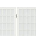 vidaXL Skladací paraván s 3 panelmi, japonský štýl 120x170 cm biely