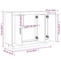 vidaXL Komoda lesklá biela 92x35x75 cm spracované drevo