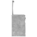 vidaXL Toaletný stolík so zrkadlom betónový sivý 90x50x132,5 cm drevo
