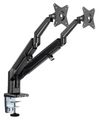 Neomounts DS70-810BL2/Držák displeje/na stůl/17-32"/svorka/VESA 100X100/nosn. 2x9kg/plyn. píst/ultra tenký/2 disp./čern Držák, VESA, stolní, pro 2 ploché monitory, úhloprícka 17"-32", náklon, otácení, rotace, nosnost 18kg, cerný