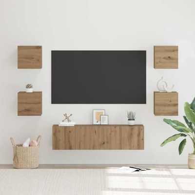 vidaXL Zostava TV skriniek 6 pcs Remeselný dub Kompozitné drevo