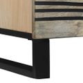 vidaXL Servírovacia skriňa Biela 80 x 33 x 75 cm mangový masív