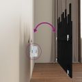 vidaXL Nástenné čelo postele čierne 166x3x80 cm masívna borovica