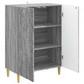 vidaXL Servírovacia skriňa Sivý Sonoma 66 x 34,5 x 90 cm