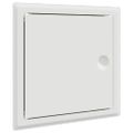 vidaXL Access Panel 2 ks Biela 23 x 23 x 3 cm Oceľ