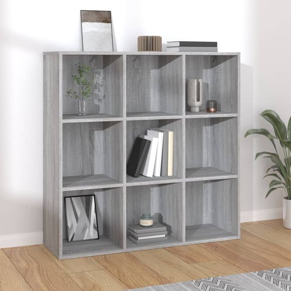 vidaXL Knižnica sivý dub sonoma 98x29x97,5 cm
