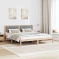 vidaXL Rám postele Svetlosivá 160 x 200 cm Masívne borovicové drevo