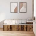 vidaXL Rám postele Remeselný dub 70 x 190 cm Kompozitné drevo