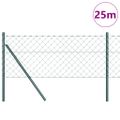 vidaXL Oceľový plot na upevnenie 0,8 x 25 m PVC potiahnutá oceľ Zelená