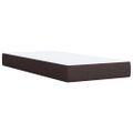vidaXL Boxspring posteľ s matracom tmavohnedá 90x190 cm látka