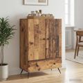 vidaXL Servírovacia skriňa Staré drevo 66 x 34,5 x 95 cm