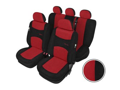 Autopoťahy SIXTOL SPORT LINE + červenočierne